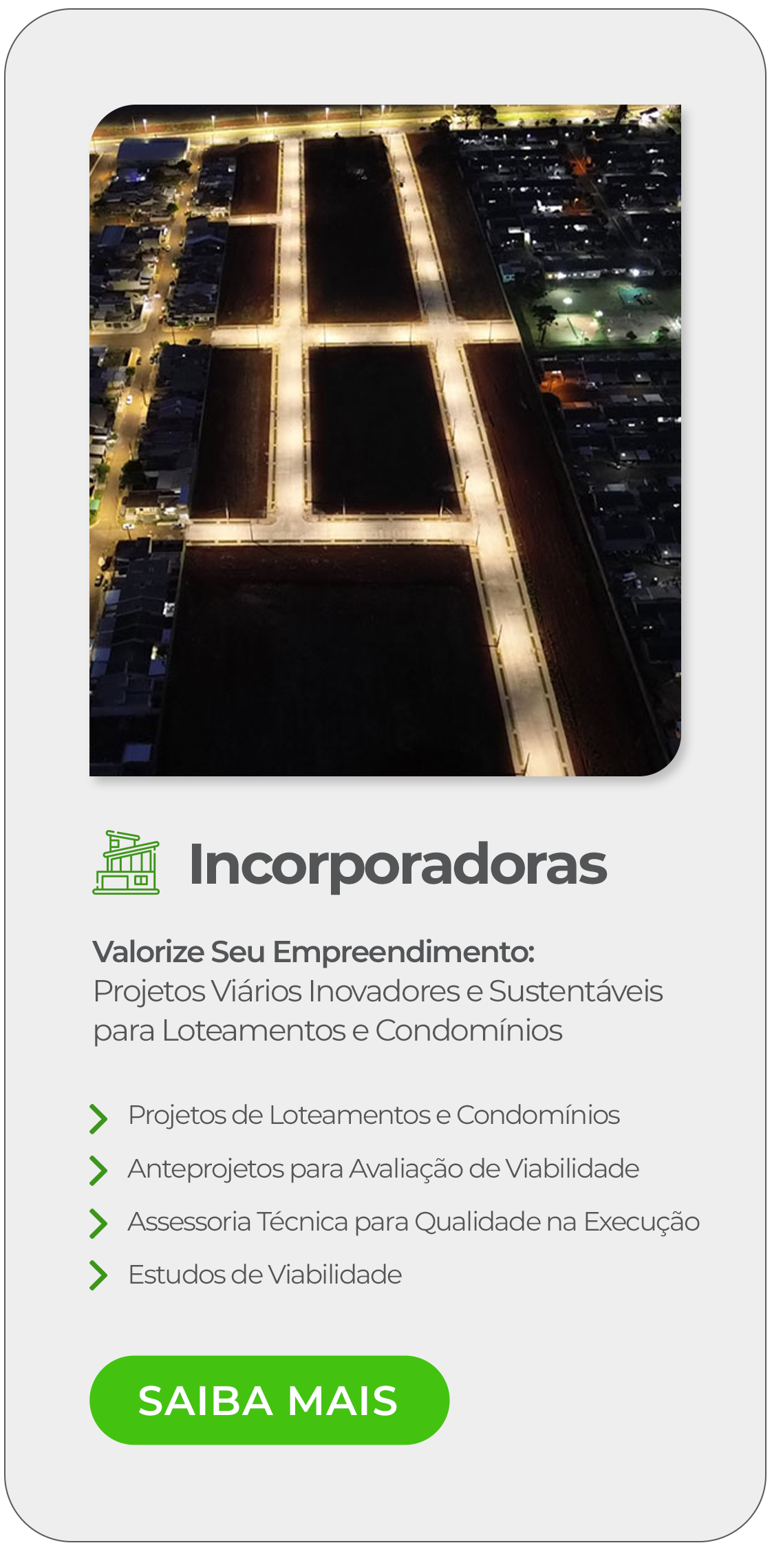 Resumo dos serviços de performance